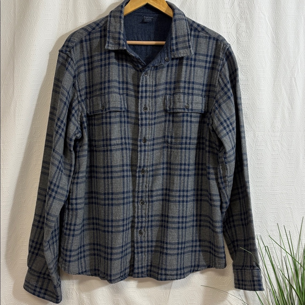 Tailor Vintage Reversible Flannel Shacket Shirt